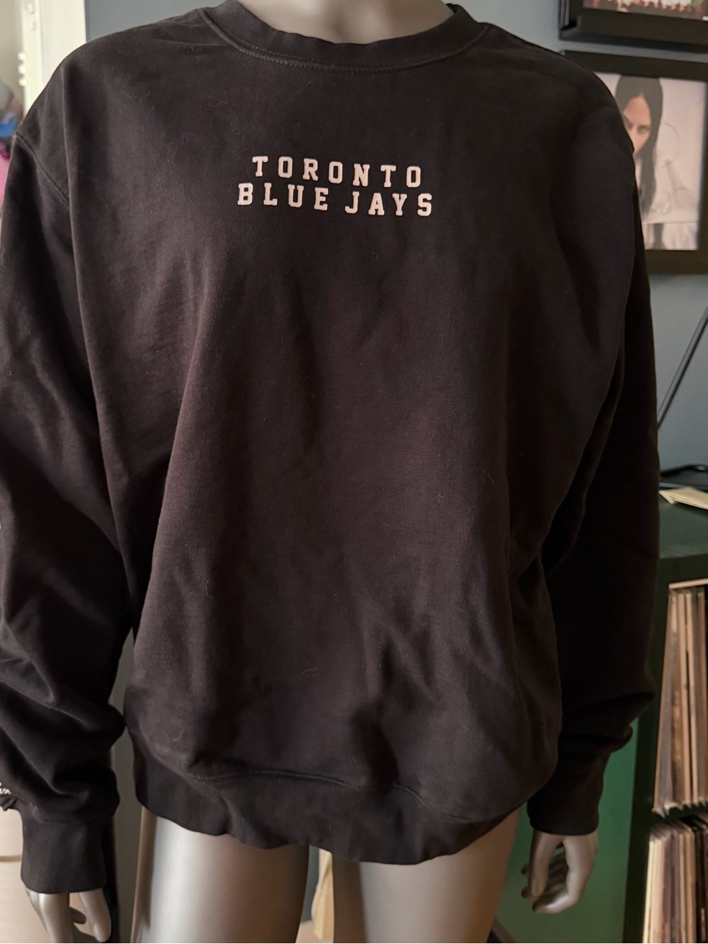 Peace Collective Toronto Blue Jays Spirit Crewneck Sweatshirt - Black